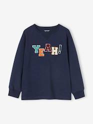 Boys-Tops-Thick Top with Message in Bouclé, for Boys