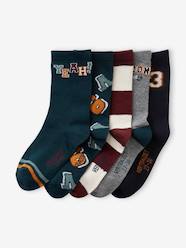 Boys-Underwear-Socks-Pack of 5 Pairs of Socks for Boys