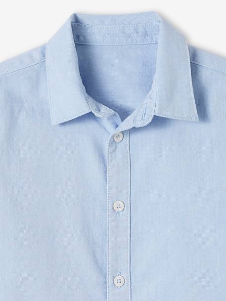 Oxford Shirt for Boys sky blue+white 