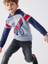 Hoodie with Graphic Motif & Raglan Sleeves, for Boys