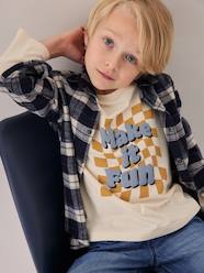 Boys-Tops-Jumper with Message & Print in Puff Ink, for Boys