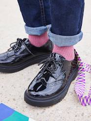 Shoes-Patent Derbies, Lug Soles, for Children