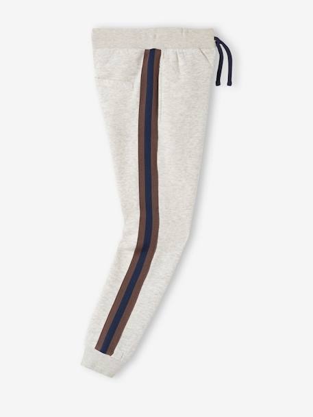 Sports Trousers with Stripes Down the Sides, for Boys marl beige 