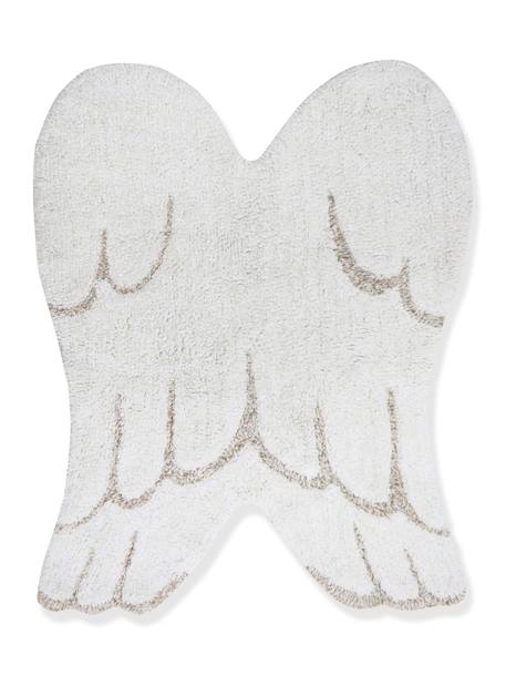 Washable Cotton Rug, Mini Angel Wings - LORENA CANALS white 