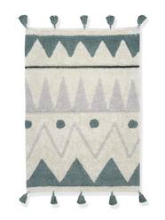Bedding & Decor-Decoration-Rugs-Washable Cotton Rug, Mini Berbere with Tassels - LORENA CANALS