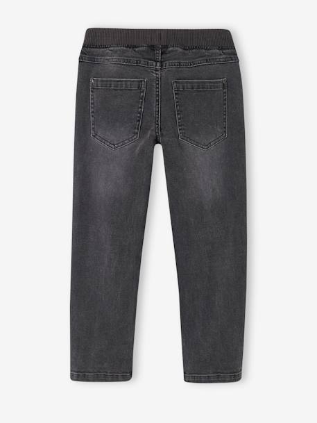 Indestructible Straight Leg Relax Jeans, Easy to Slip On, for Boys denim grey+stone 
