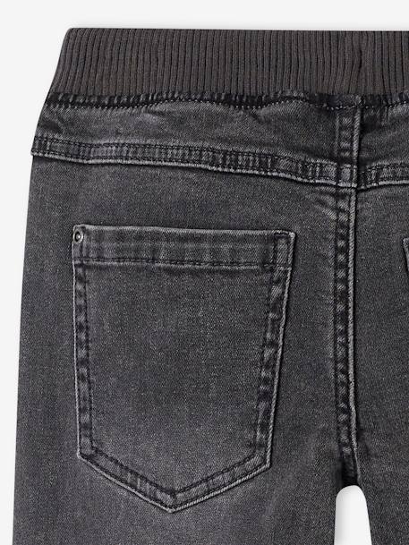 Indestructible relaxed straight jeans easy to pull on for boys denim grey+double stone+stone 