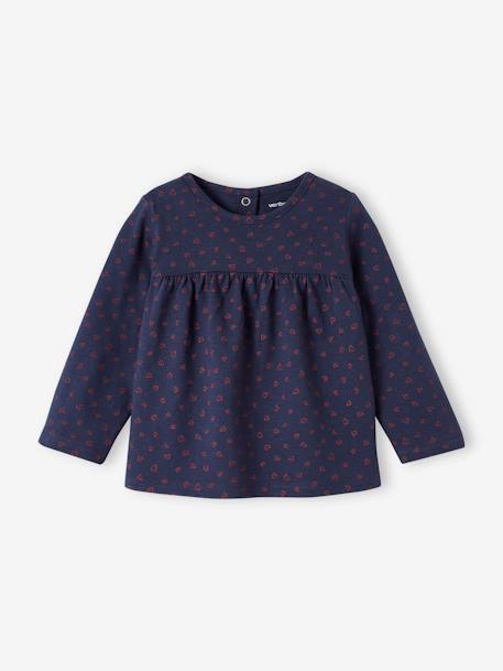 Printed Top for Baby Girls night blue+White/Print 