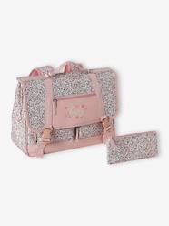 Girls-Accessories-Floral Satchel & Pencil Case, Happy, for Girls