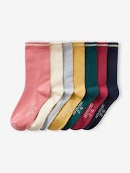 Girls-Pack of 7 Pairs of Socks in Lurex for Girls