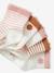 Pack of 5 Pairs of Dotted/Striped Socks for Baby Girls rust 