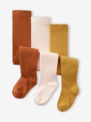 Baby-Socks & Tights-Pack of 3 Knitted Tights for Babies
