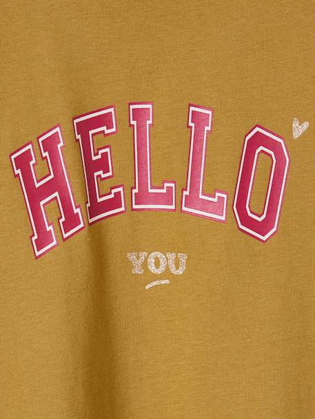 Top with Message, for Girls bronze+BROWN DARK SOLID WITH DESIGN+dusky pink+grey blue+violet 