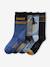 Pack of 4 Pairs of 'Space' Socks for Boys blue 