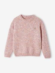 Girls-Cardigans, Jumpers & Sweatshirts-Marl Knit Jumper for Girls