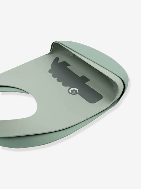 Pack of 2 Silicone Bibs, Croco by DONE BY DEER green 