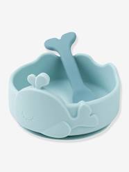 Nursery-Silicone Stick & Stay Bowl & Spoon, Wally by DONE BY DEER
