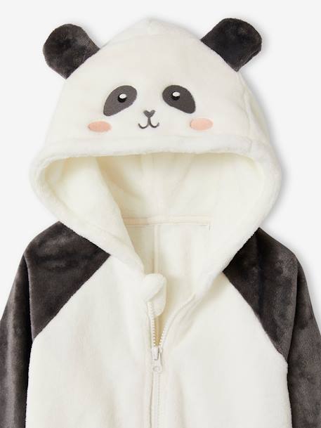 Panda Onesie Pyjama for Girls grey 
