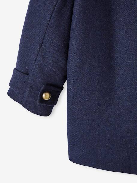 Officer's Coat in Woollen Cloth for Girls navy blue 