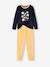 Pack of 2 Daisy Pyjamas in Velour for Girls ochre 