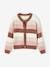 Striped Cardigan in Scintillating Knit, for Girls camel 