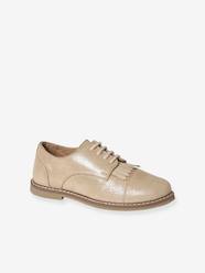 Shoes-Girls Footwear-Junior Leather Derbies with Fringes & Laces