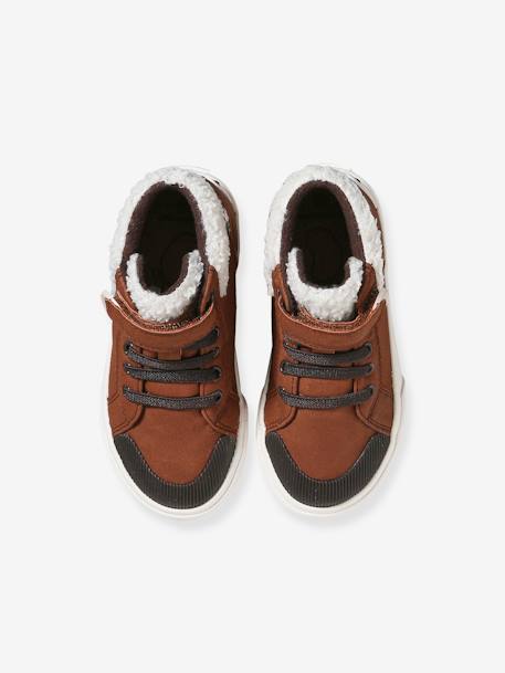 High-Top Trainers for Children, Designed for Autonomy brown 