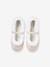 Ballet Pump Slippers with Elastic & Faux Fur for Children gold 