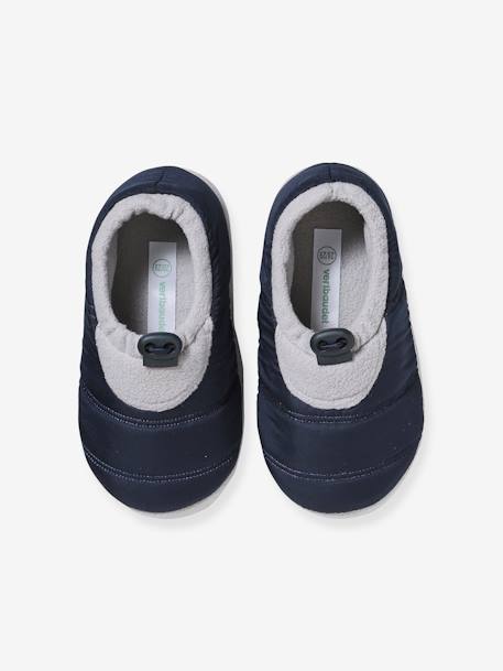 Adjustable Slippers in Quilted Textile for Children blue 