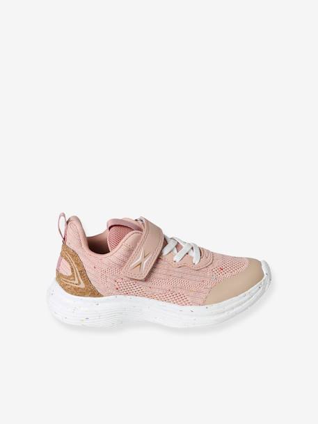 Light Trainers with Laces & Hook-and-Loop Straps for Girls rose 