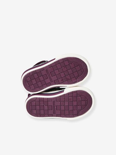 High-Top Trainers with Laces & Zip, for Babies printed violet 