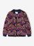 Bomber-Style Padded Jacket with Floral Print for Girls night blue 