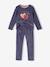 Pack of 2 'Love' Pyjamas in Velour for Girls old rose 