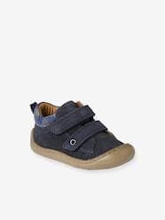 Shoes-Pram Shoes in Soft Leather with Hook&Loop Strap, for Babies, Designed for Crawling
