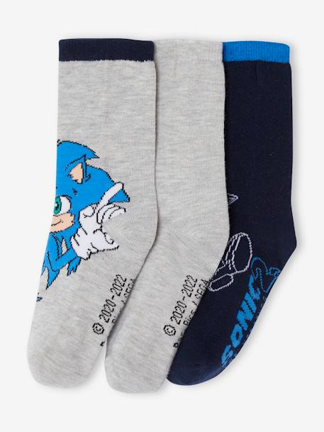 Pack of 3 Pairs of Sonic® Socks navy blue 