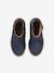 Leather Boots for Girls, Designed for Autonomy gold+navy blue 