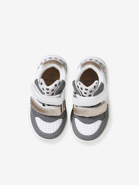 Trainers with Fancy Hook-&-Loop Fasteners, for Babies white 