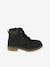 Furry Boots with Laces & Zips for Children black 