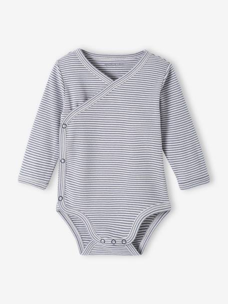 3-Piece Set for Newborns: Jumpsuit + Bodysuit + Comforter in Organic Cotton denim blue+rosy 