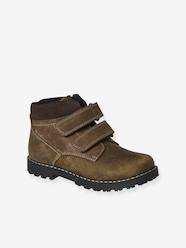 Shoes-Boys Footwear-Shoes-Hook&Loop & Zipped Leather Boots for Children, Designed for Autonomy