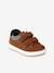 Hook&Loop Leather Trainers for Children, Designed for Autonomy brown 
