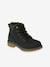 Furry Boots with Laces & Zips for Children black 