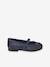 Leather Ballerina Pumps with Glitter for Girls, Designed for Autonomy navy blue 