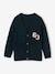V-Neck Cardigan with Bouclé Numbers Animation for Boys fir green 
