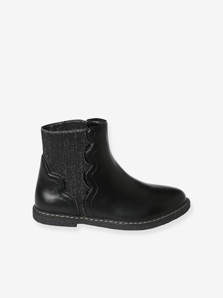 Boots with Elastic, for Girls black 