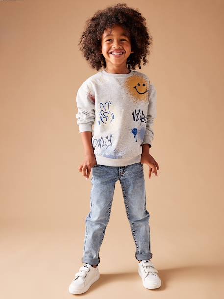 Loose-Fit Jeans, Double-Stone Wash, for Boys double stone 