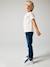 Jeans straight morphological medium for boys Dark Blue+Denim Blue 