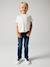 Jeans straight morphological medium for boys Dark Blue+Denim Blue 