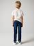 Jeans straight morphological medium for boys Dark Blue+Denim Blue 