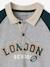 London Rugby Shirt with Long Raglan Sleeves for Boys fir green 
